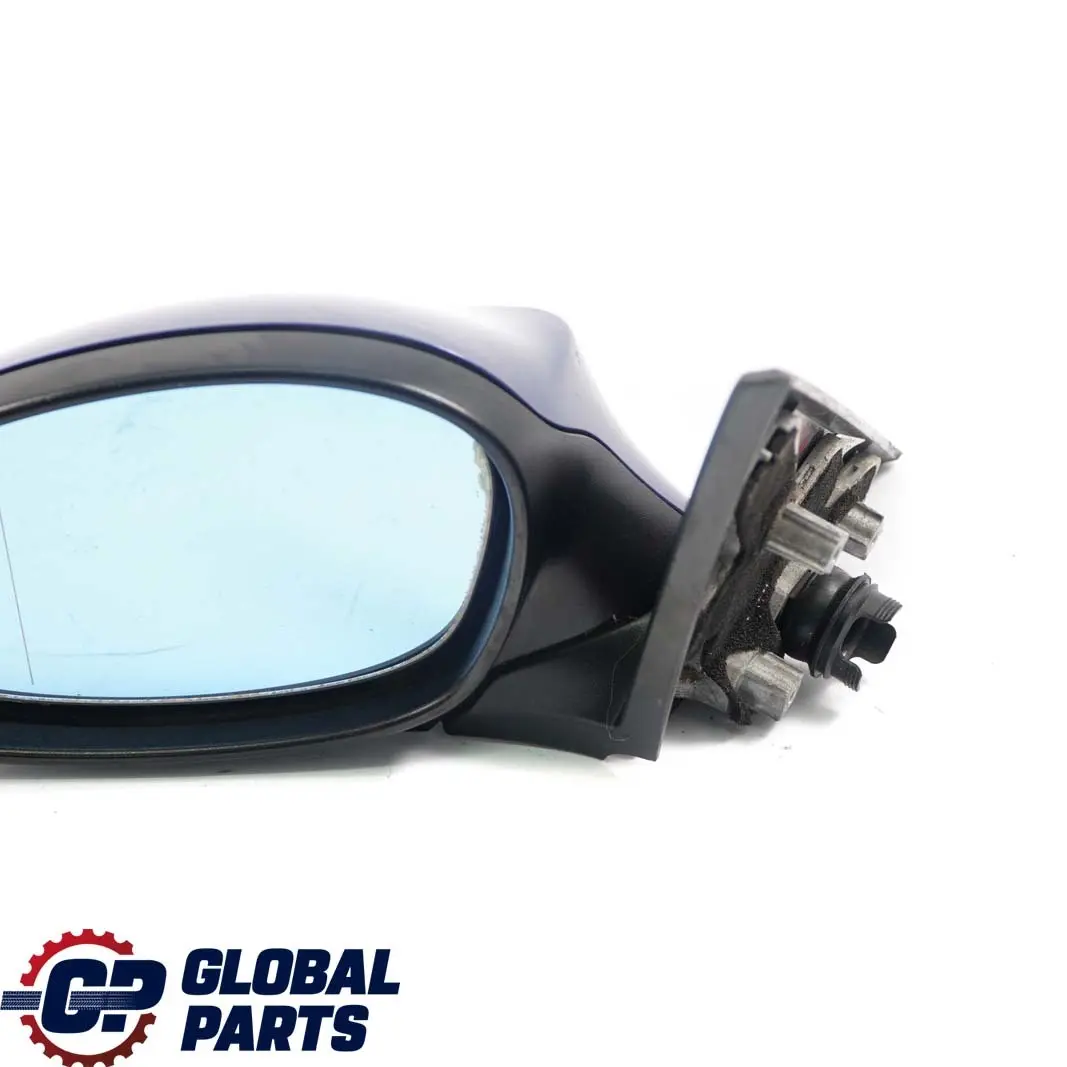 BMW 1 E81 E88 Power Fold Heated Left Wing Mirror N/S Montegoblau Blue