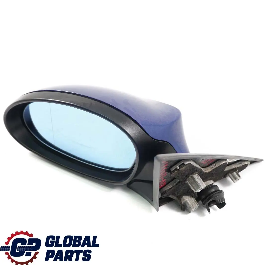 BMW 1 E81 E88 Power Fold Heated Left Wing Mirror N/S Montegoblau Blue