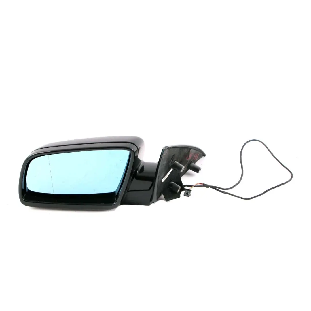 BMW 6 Series E63 E64 Heated Left Wing Mirror N/S Black Sapphire Metallic 475