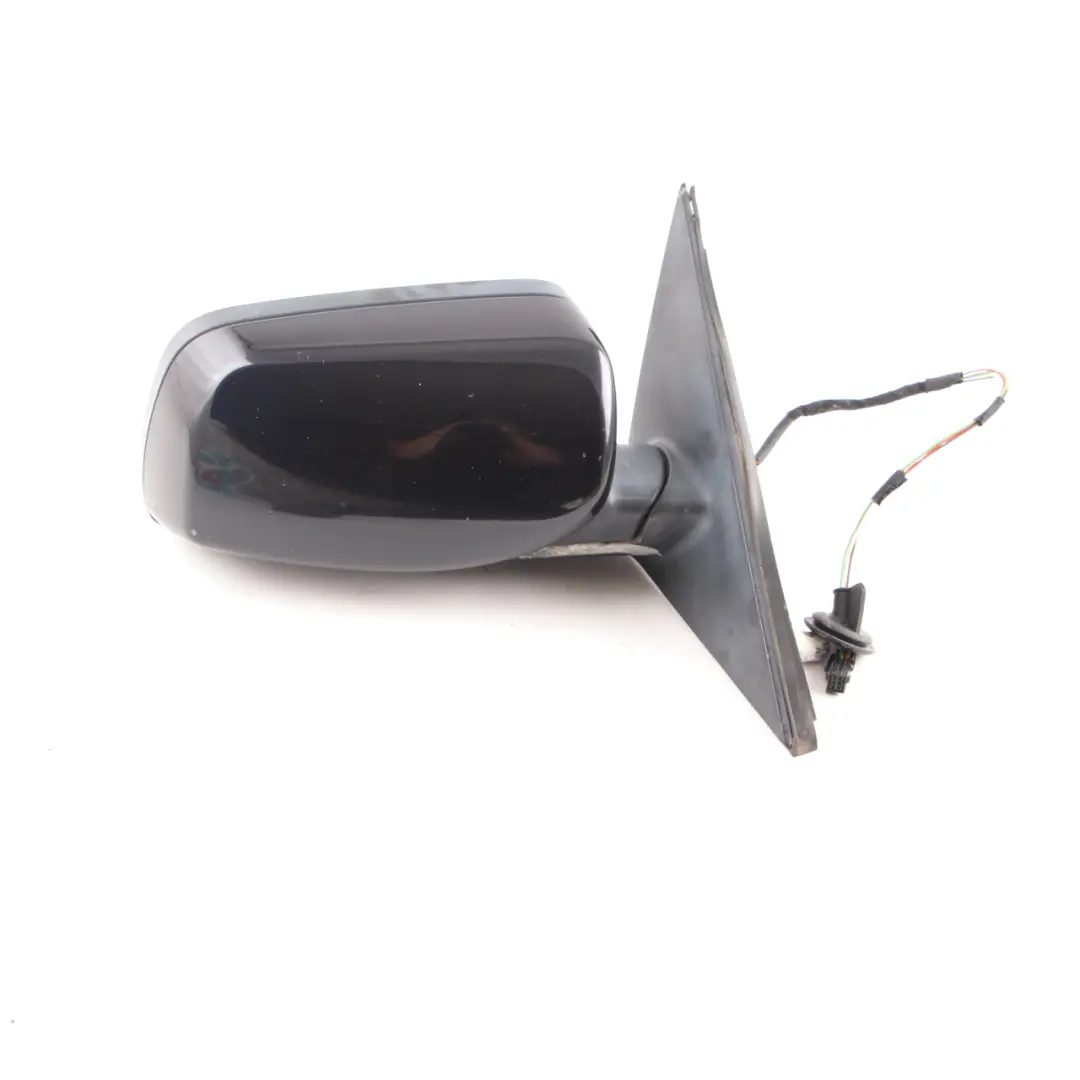 Wing Mirror BMW E60 E61 Heated Outside Right O/S Carbonschwarz Carbon Black