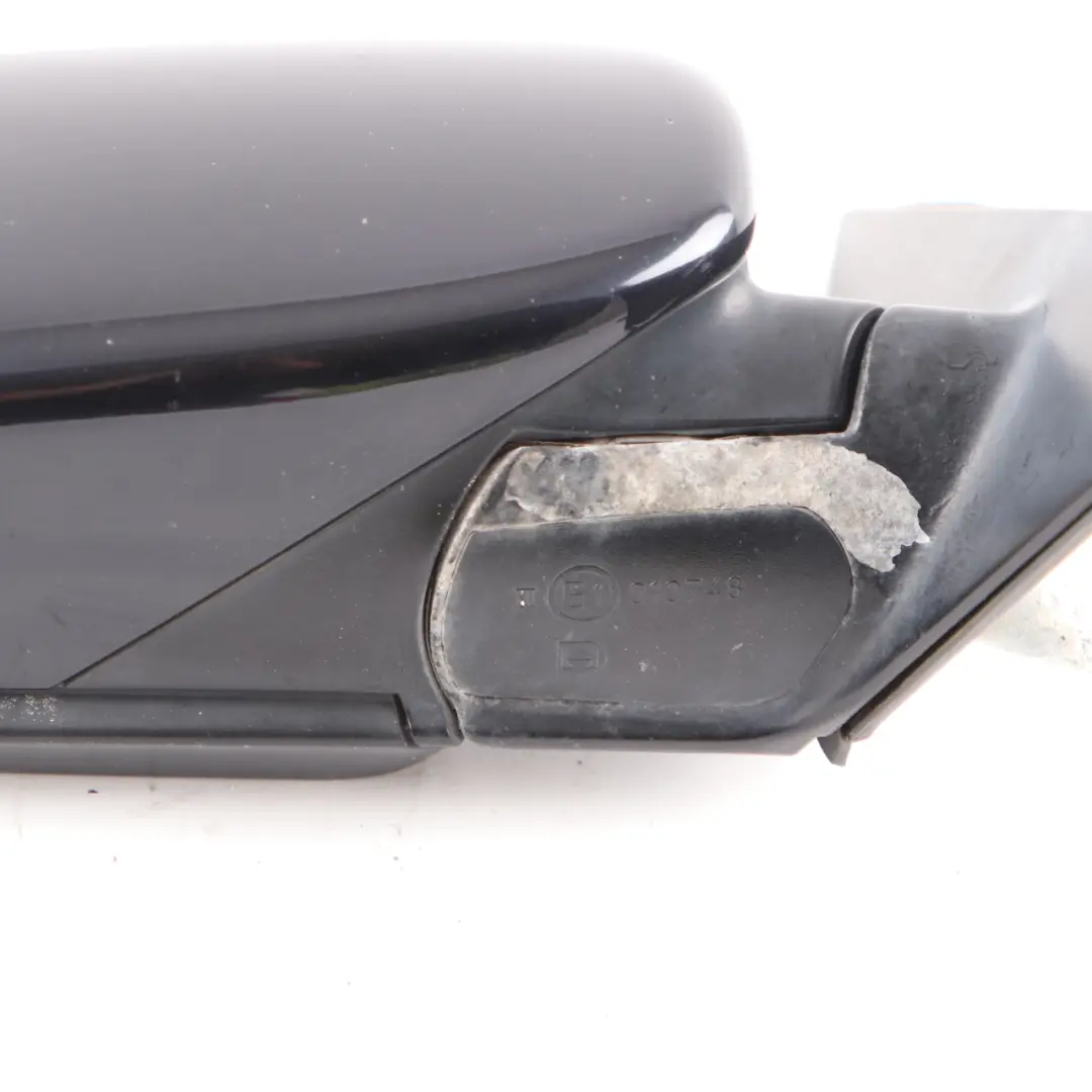 Wing Mirror BMW E60 E61 Heated Outside Right O/S Carbonschwarz Carbon Black