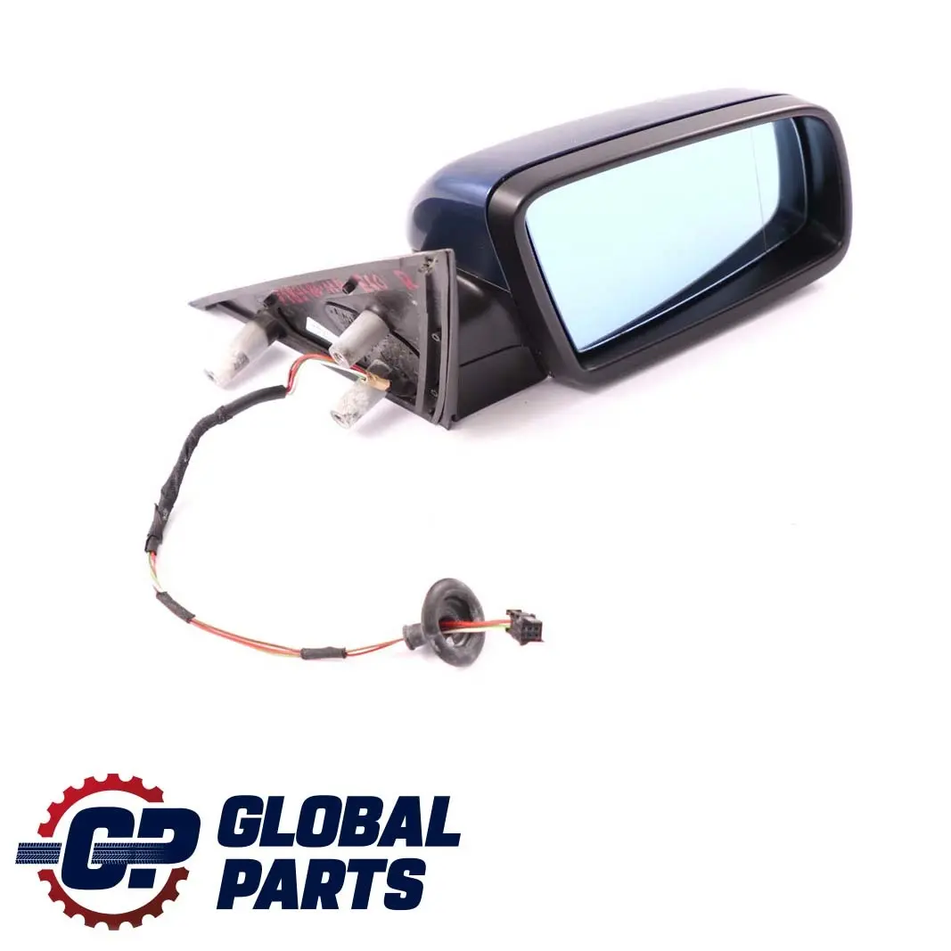 Heated Right Wing Mirror O/S Mysticblau Blue Metallic A07 BMW 5 Series E60 E61 2 - SKU rhd-7189486-MYS2 - Part number 7189486