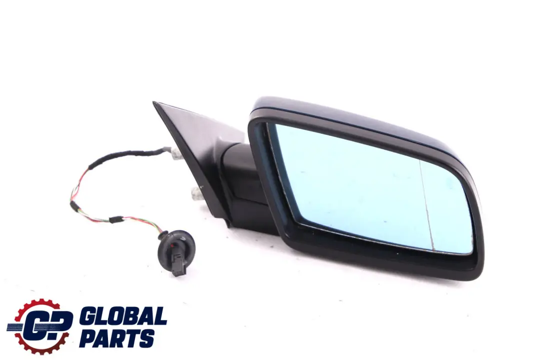 BMW 5 Series 4 E60 E61 Heated Right Wing Mirror O/S Mysticblau Metallic Blue