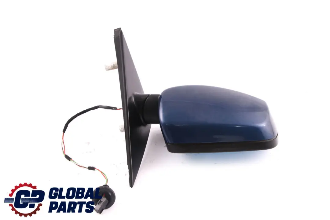 BMW 5 Series 4 E60 E61 Heated Right Wing Mirror O/S Mysticblau Metallic Blue