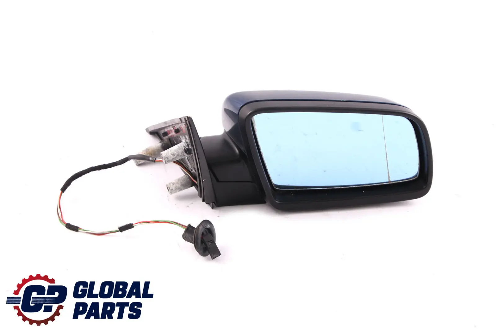 BMW 5 Series 4 E60 E61 Heated Right Wing Mirror O/S Mysticblau Metallic Blue