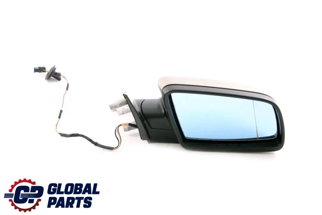 BMW 5 Series 1 E60 E61 Heated Right Door Wing Mirror O/S Olivin Metallic 349