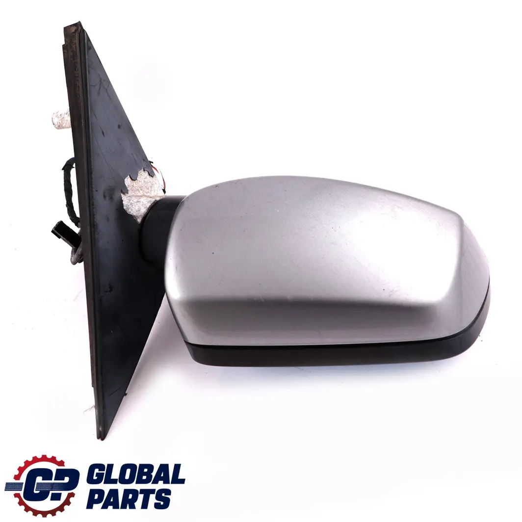 BMW 5 Series 1 E60 E61 Heated Right Wing Mirror O/S Silbergrau Silver Grey A08