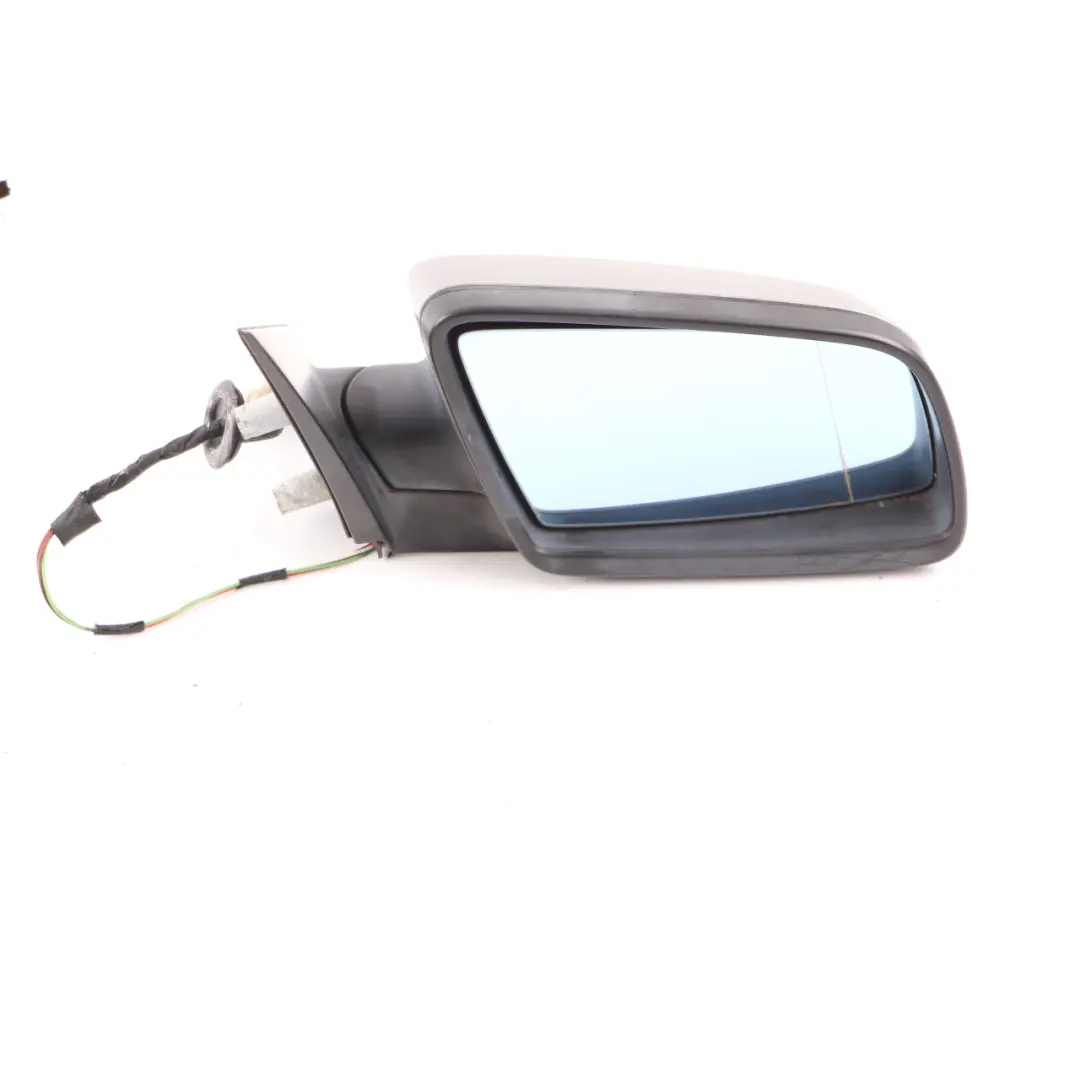 Door Wing Mirror BMW E60 E61 Heated Right O/S Silbergrau Silver Grey A08