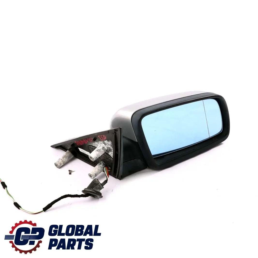 BMW 5 Series 2 E60 E61 Heated Right Wing Mirror O/S Titansilber Titanium Silver