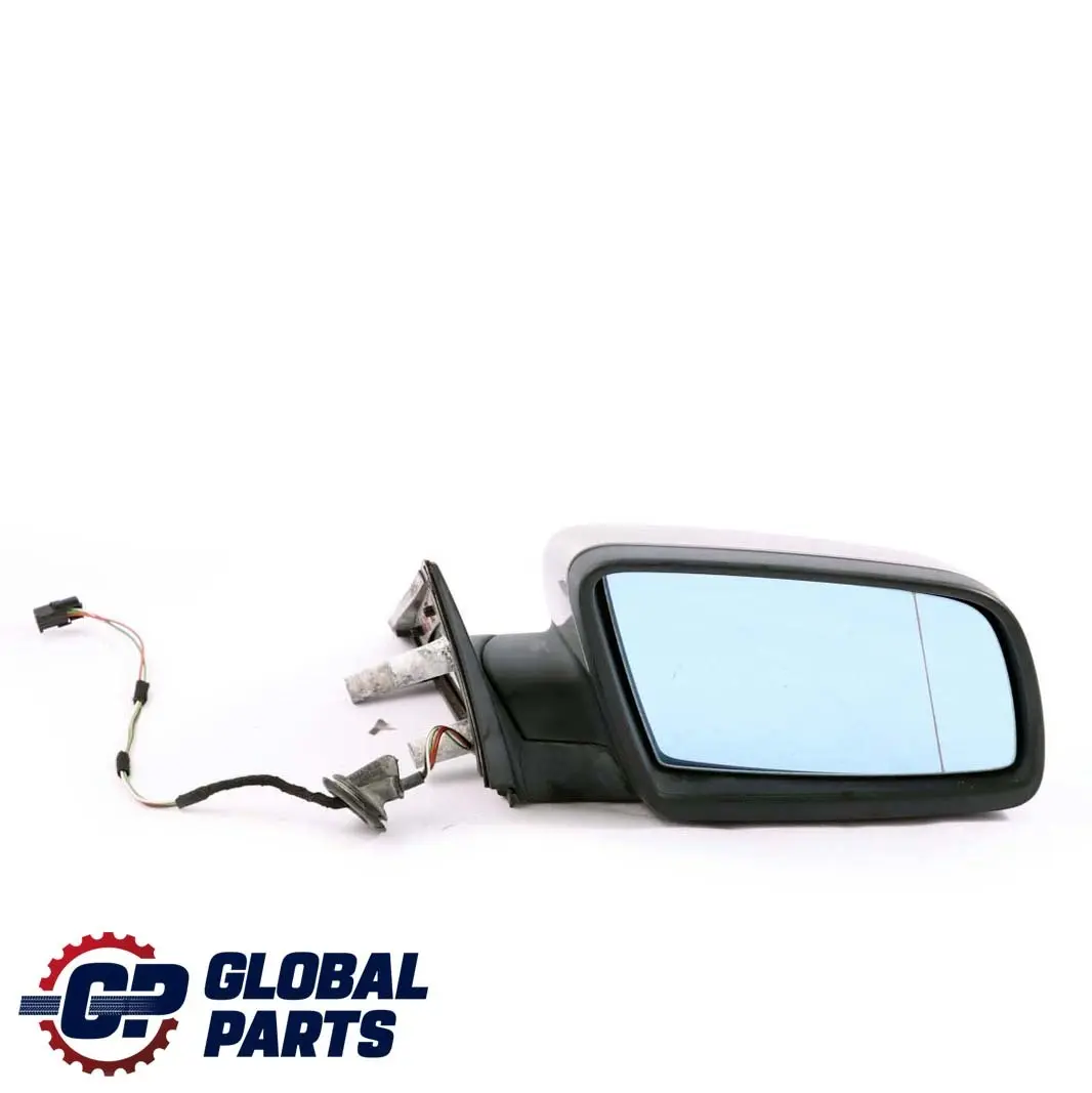 BMW 5 Series 2 E60 E61 Heated Right Wing Mirror O/S Titansilber Titanium Silver