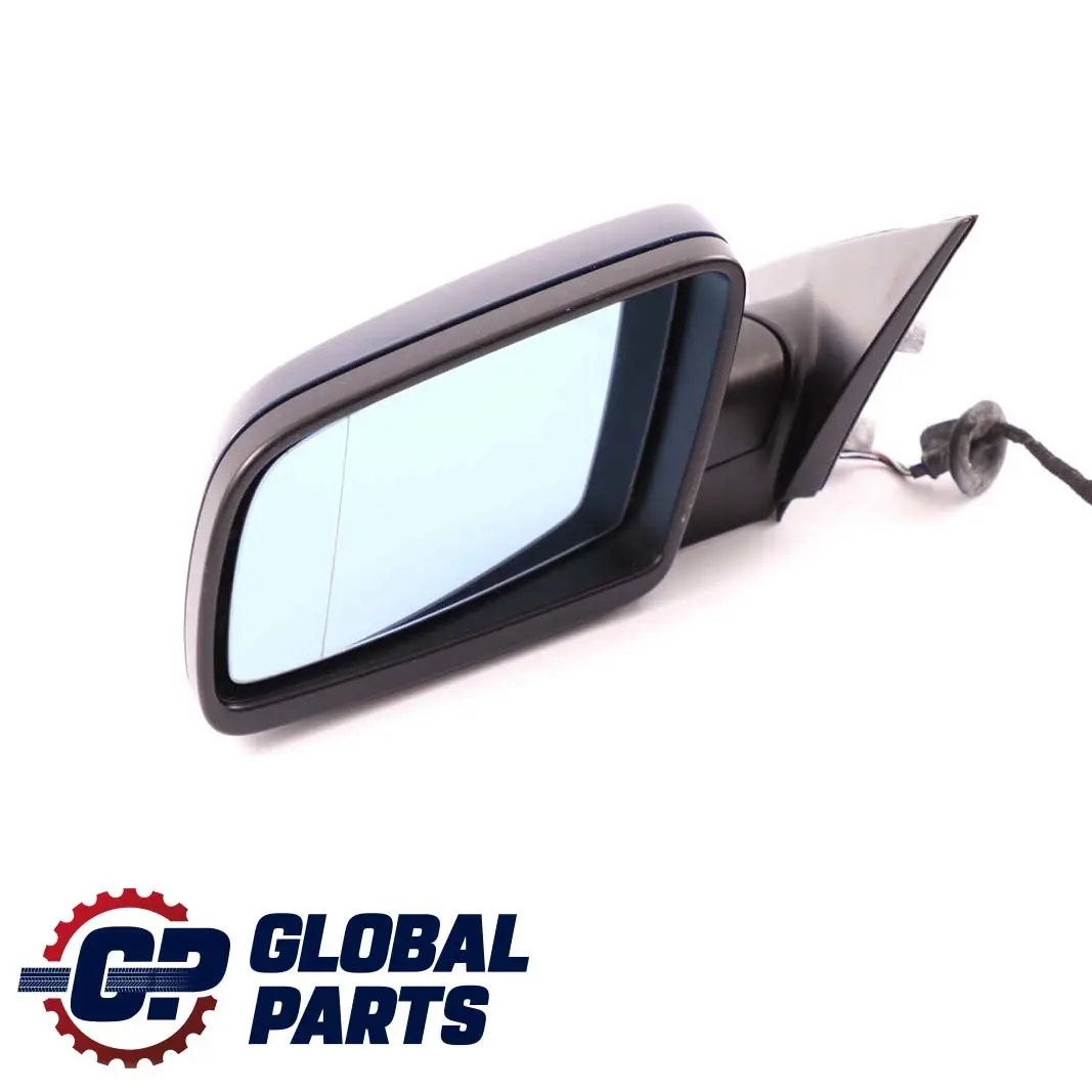 BMW 5 Series E60 E61 Heated Left Wing Mirror N/S Mysticblau Blue Metallic - A07