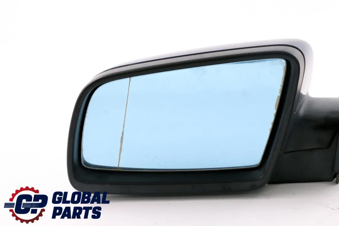 BMW 5 Series 4 E60 E61 Heated Left Wing Mirror N/S Mysticblau Metallic Blue