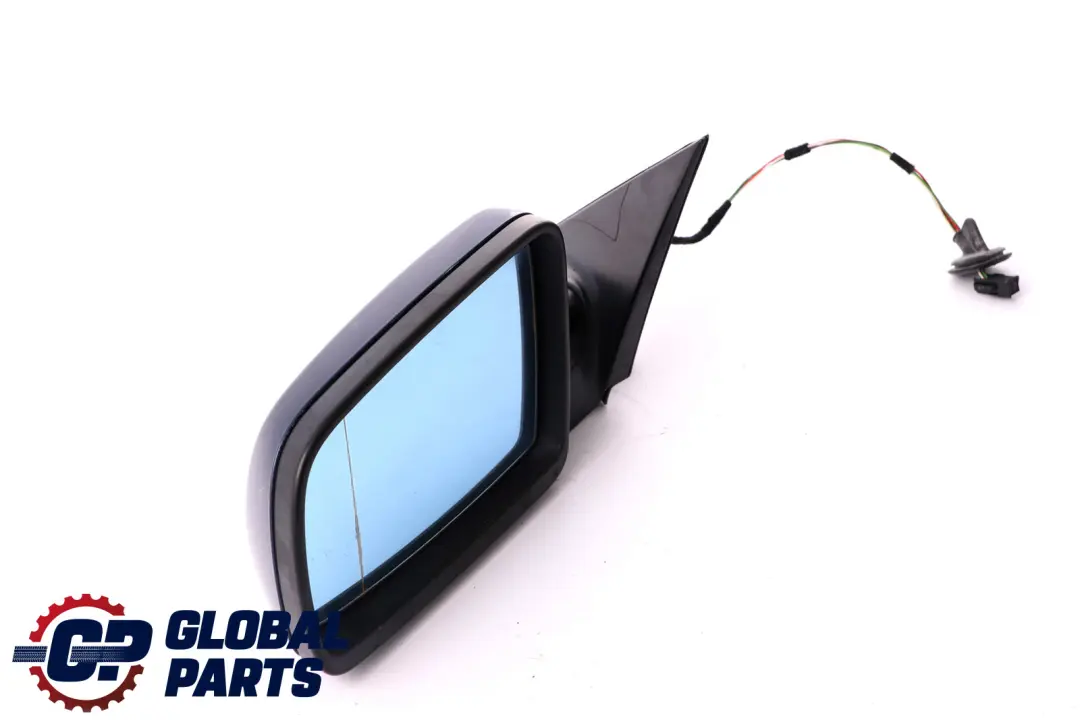 BMW 5 Series 4 E60 E61 Heated Left Wing Mirror N/S Mysticblau Metallic Blue