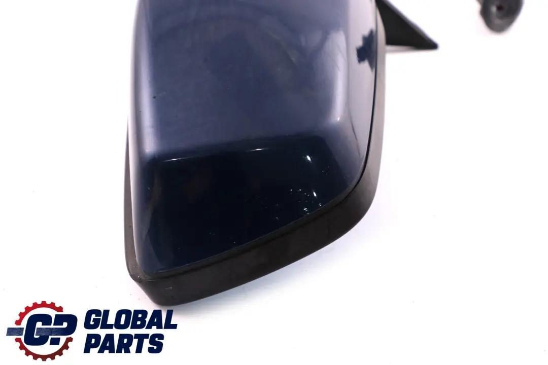 BMW 5 Series 4 E60 E61 Heated Left Wing Mirror N/S Mysticblau Metallic Blue