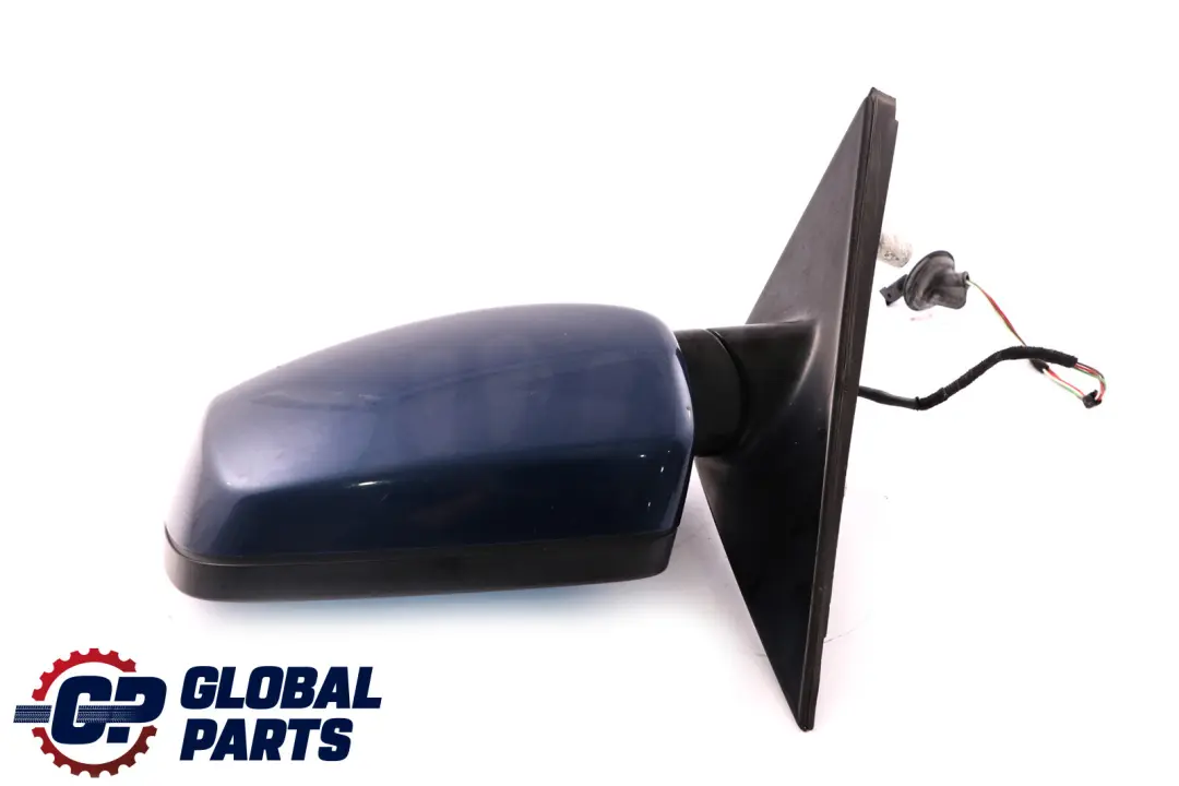 BMW 5 Series 4 E60 E61 Heated Left Wing Mirror N/S Mysticblau Metallic Blue