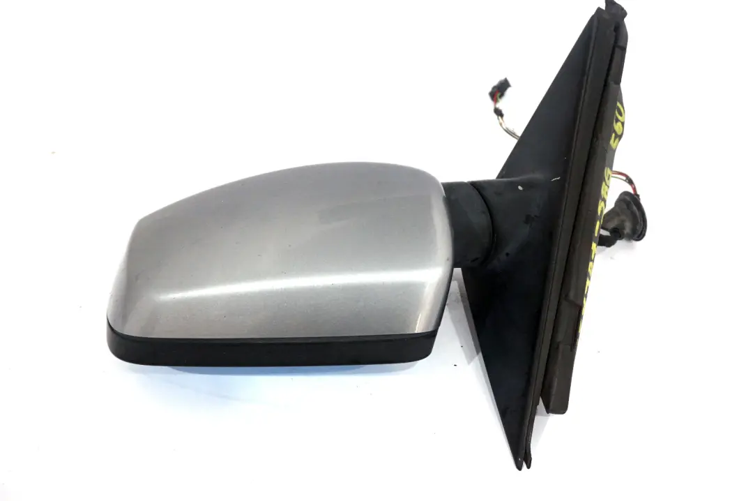 BMW 5 Series E60 E61 Heated Left Wing Mirror N/S Silbergrau Silver Grey