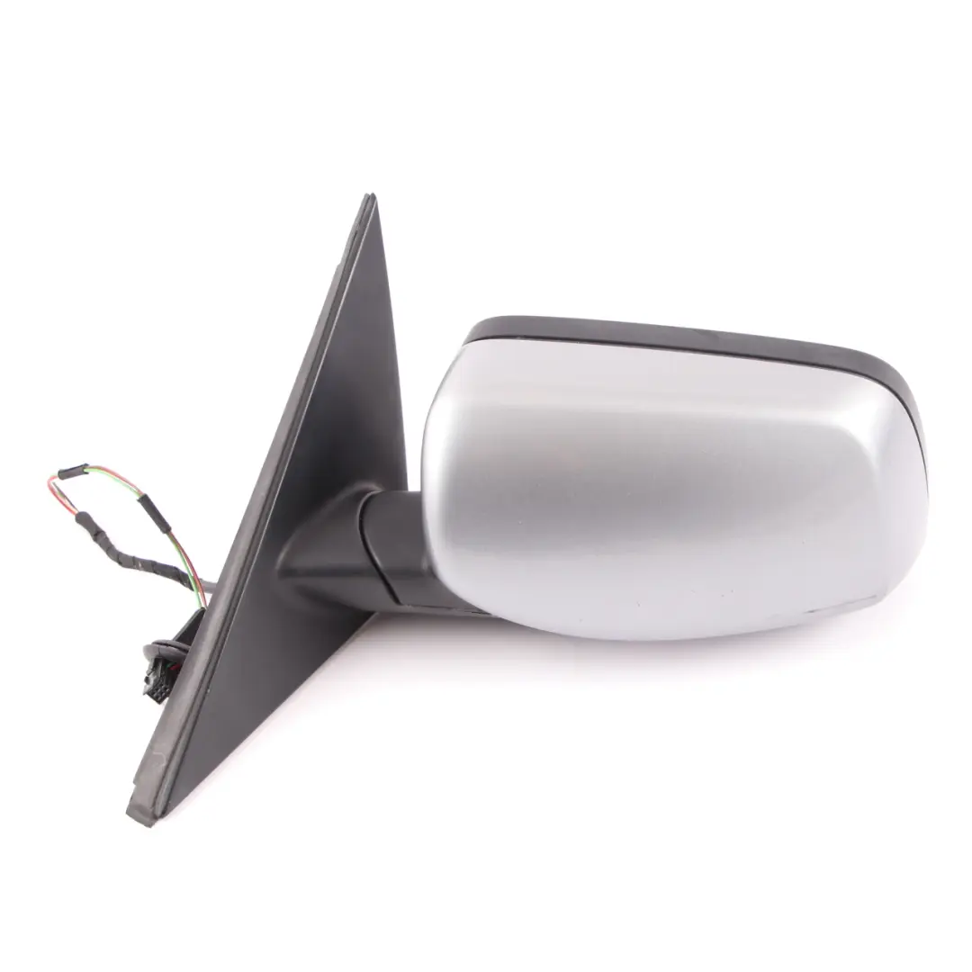 Wing Mirror Door BMW E60 E61 2 Heated Left N/S Silbergrau Silver Grey A08