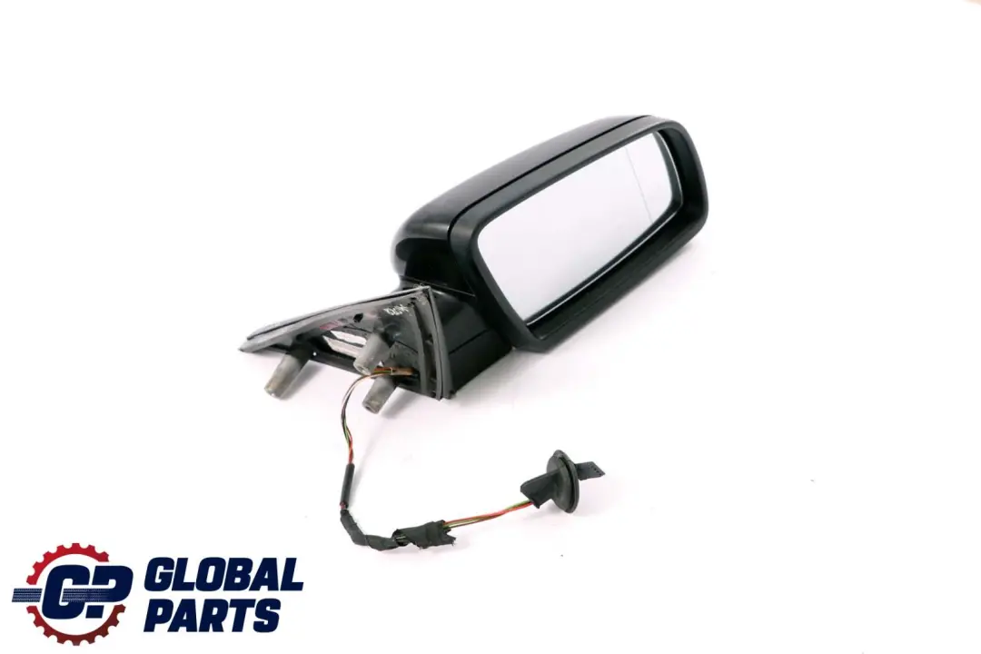 BMW 5 Series E60 E61 Heated Right Wing Mirror O/S Black Sapphire