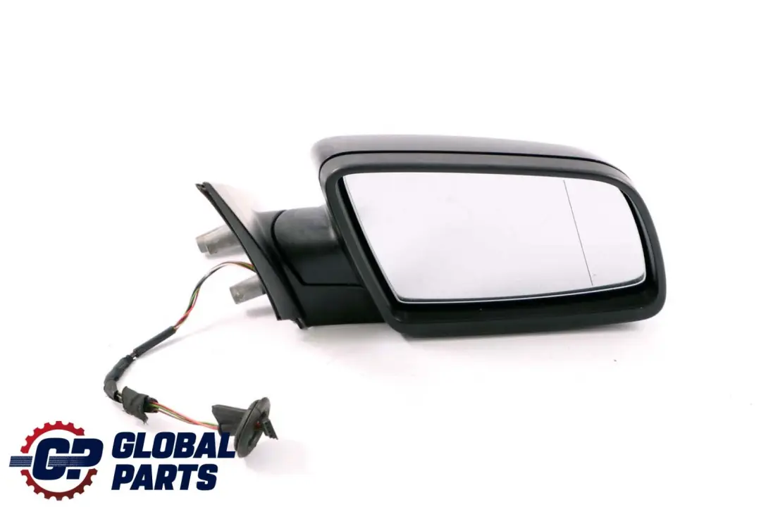 BMW 5 Series E60 E61 Heated Right Wing Mirror O/S Black Sapphire