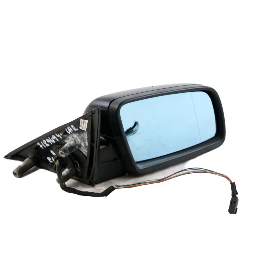 BMW 5 Series E60 E61 Heated Right Wing Mirror O/S Carbonschwarz Carbon Black 416