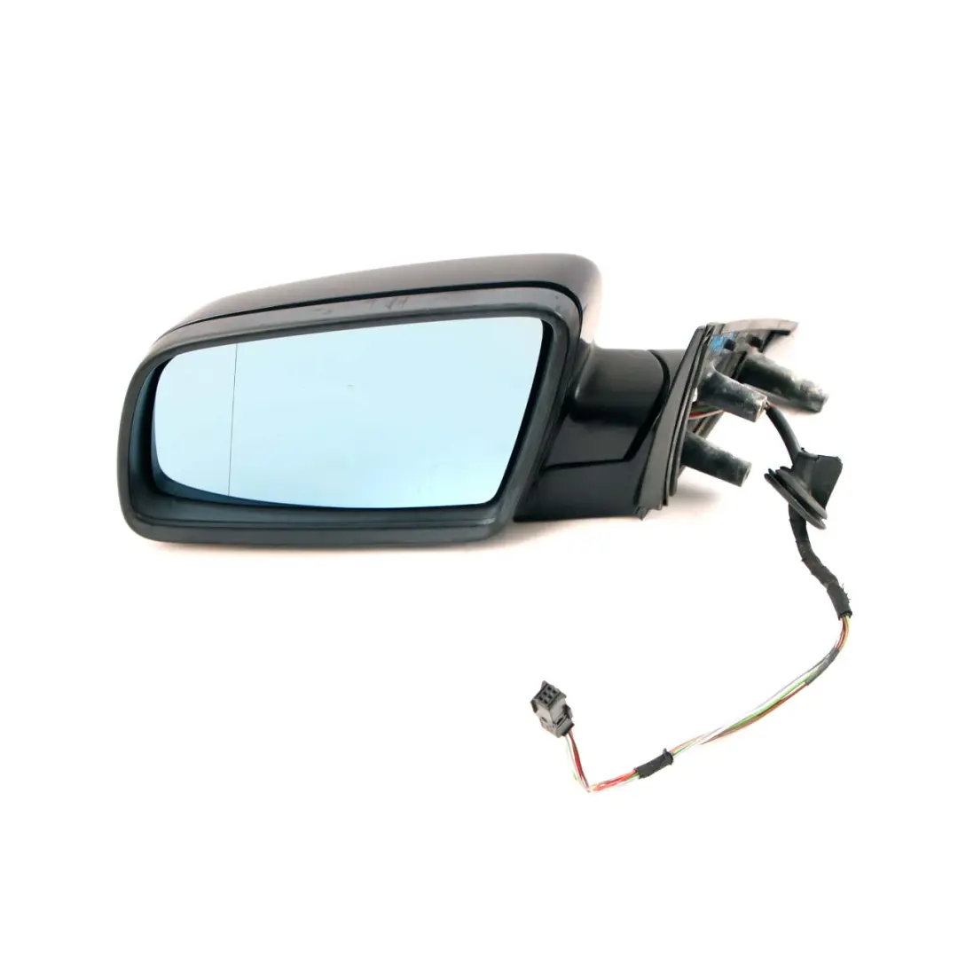 BMW 5 Series E60 E61 Heated Left Wing Mirror N/S Carbonschwarz Carbon Black 416