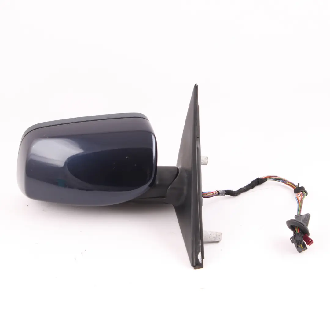 Door Wing Mirror BMW E60 E61 Auto Dip Power Fold Right Orientblau Orient Blue