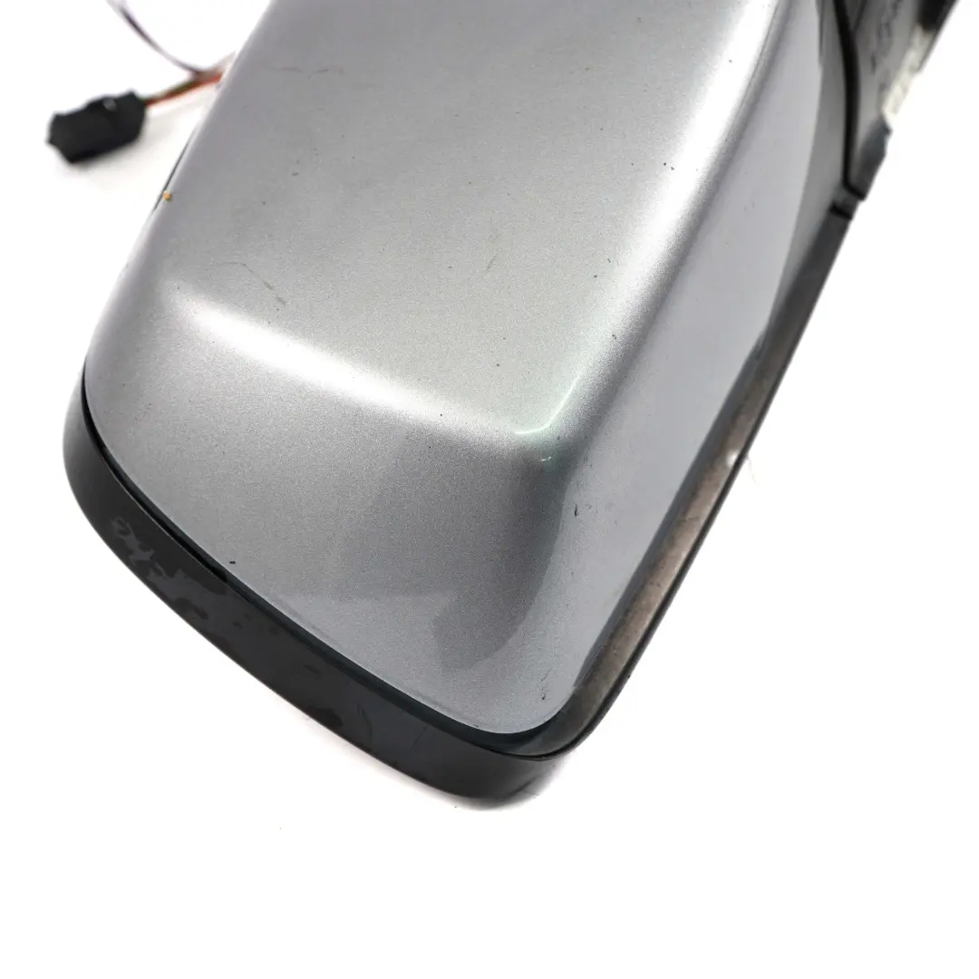 Door Wing Mirror BMW E60 E61 Auto Dip Power Fold Right Silbergrau Silver Grey