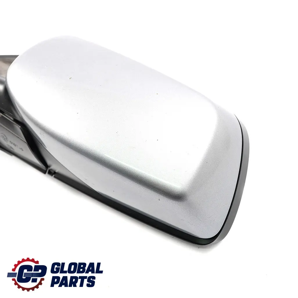 BMW 5 E60 E61 Auto Dip Power Fold Left Wing Mirror N/S Silbergrau Silver Grey