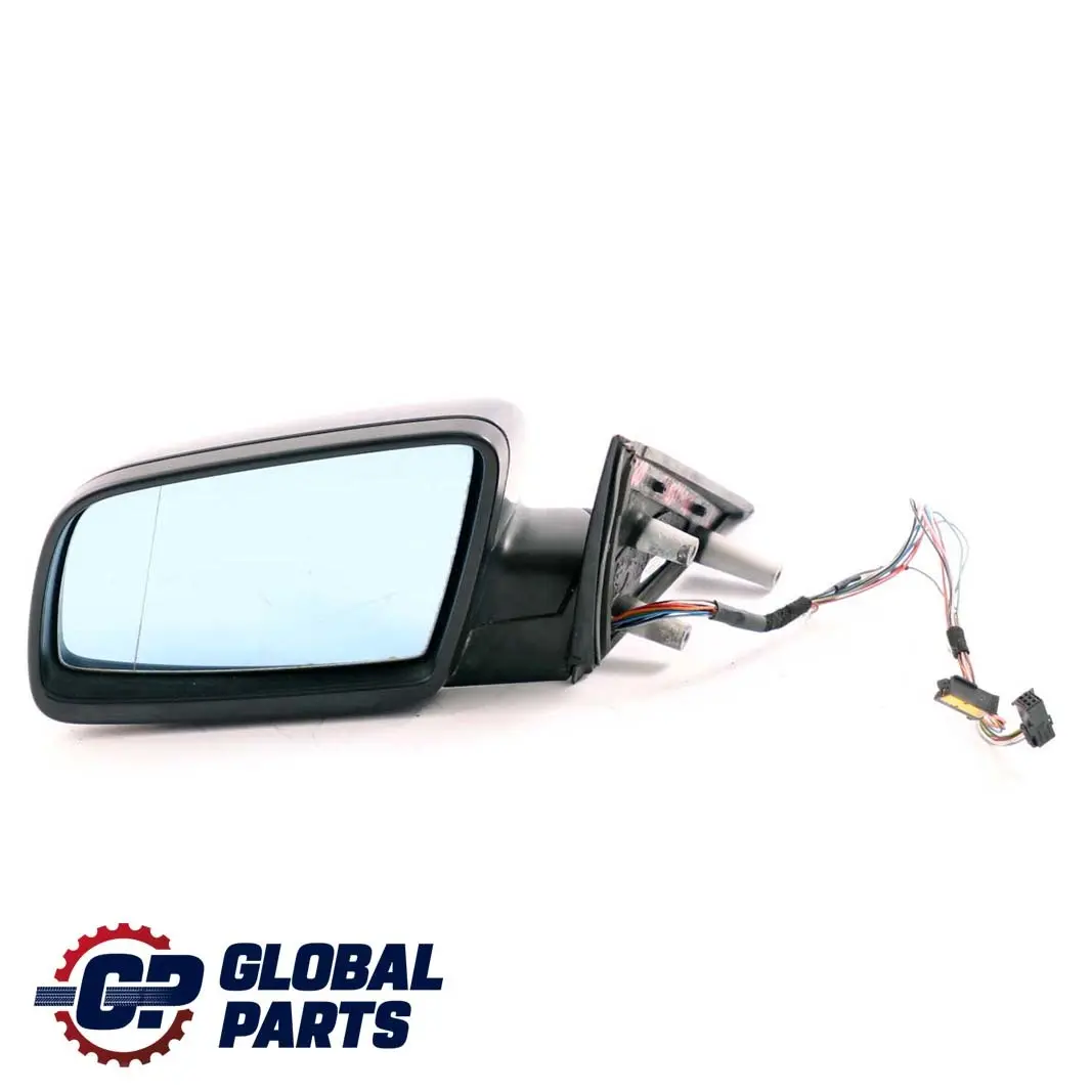 BMW 5 Series E60 E61 Heated Left Wing Mirror Lightpacked N/S Titangrau Grey