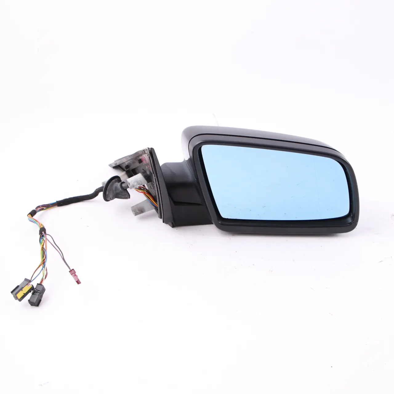 BMW E60 E61 Auto Dip Power Fold Memory Right Wing Mirror O/S Black Sapphire 475