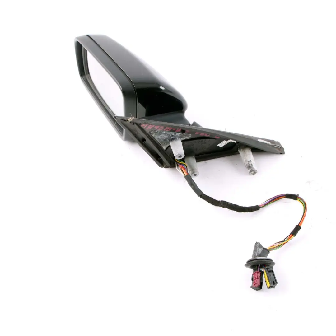 BMW E60 E61 Auto Dip Power Fold Memory Left Wing Mirror N/S Black Sapphire 475