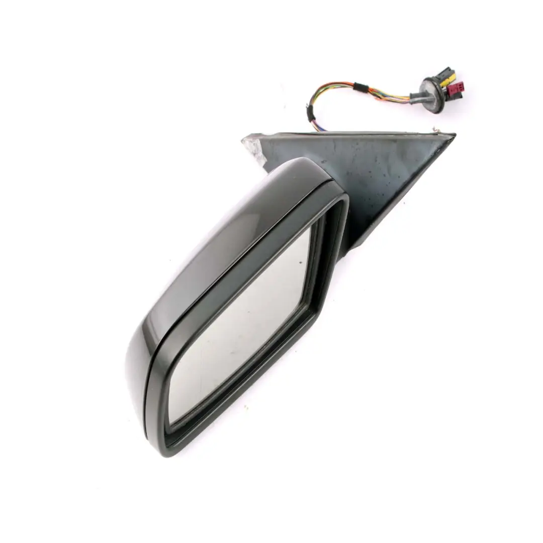 BMW E60 E61 Auto Dip Power Fold Memory Left Wing Mirror N/S Black Sapphire 475