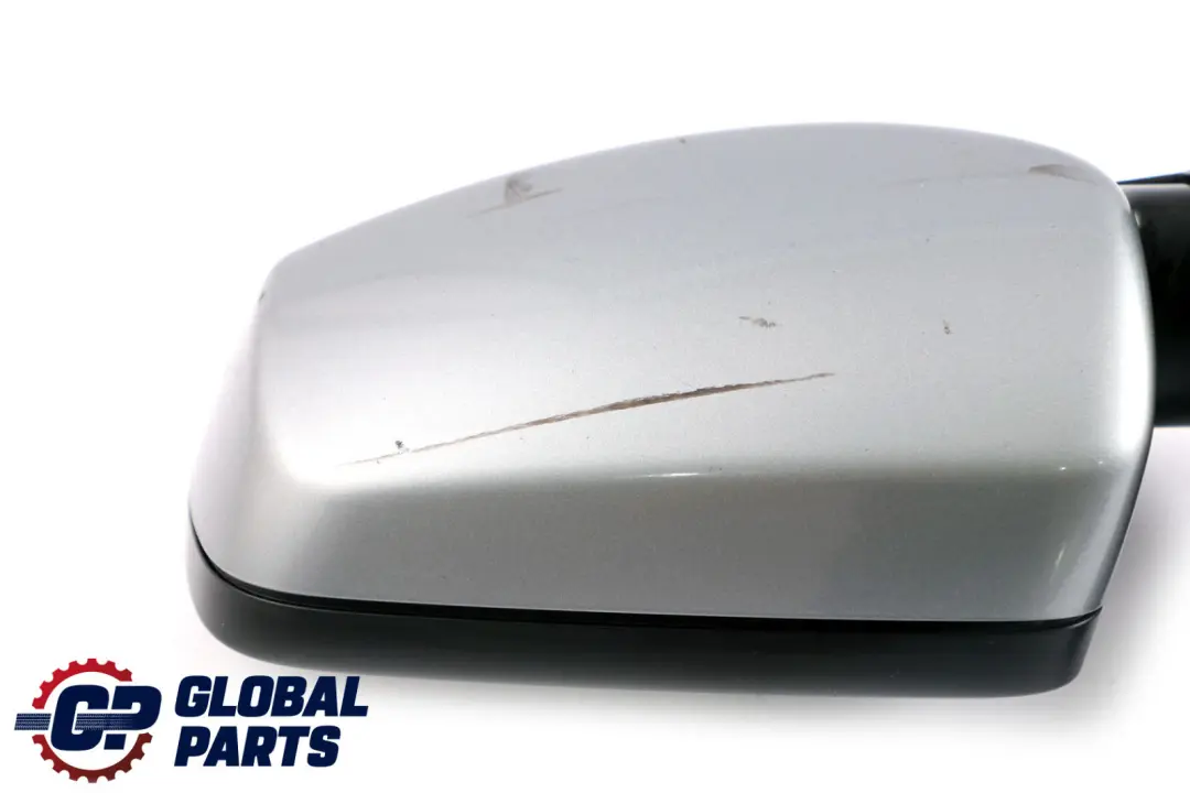 BMW 5 Series E60 E61 Auto Dip Left Wing Mirror N/S Silbergrau Silver Grey A08