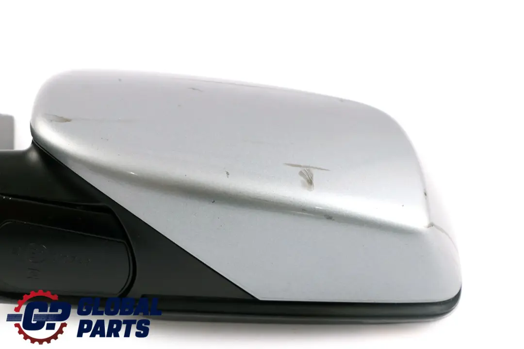 BMW 5 Series E60 E61 Auto Dip Left Wing Mirror N/S Silbergrau Silver Grey A08