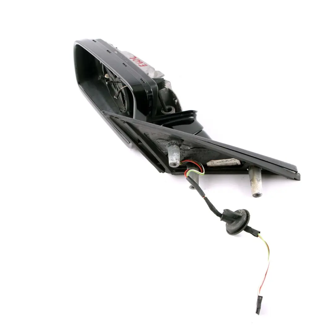 BMW 5 E60 E61 M Sport Heated Left Base Wing Mirror N/S High Gloss Glanzschwarz