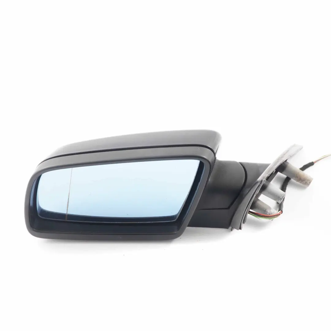 Wing Mirror BMW E60 E61 LCI Heated Left Door N/S Black Sapphire Metallic 475