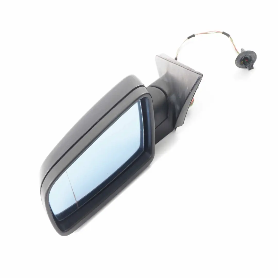 Wing Mirror BMW E60 E61 LCI Heated Left Door N/S Black Sapphire Metallic 475