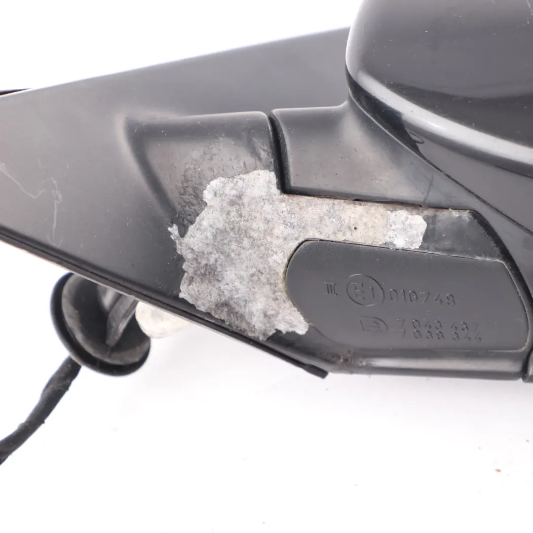 Wing Mirror BMW E60 E61 LCI Heated Door Left N/S Outside Carbon Black - 416