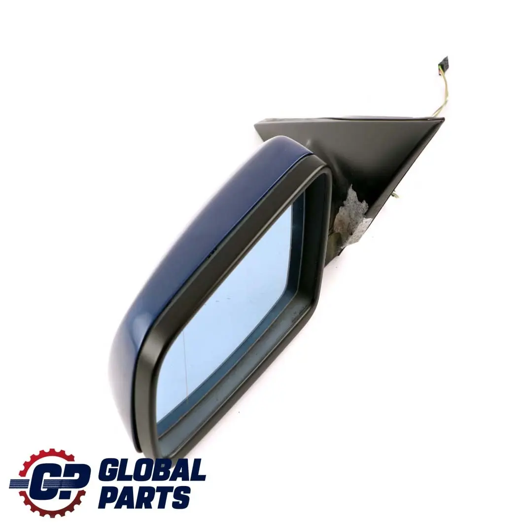 BMW 5 Series E60 E61 LCI Heated Left Wing Mirror N/S Le Mans Blau Blue 381