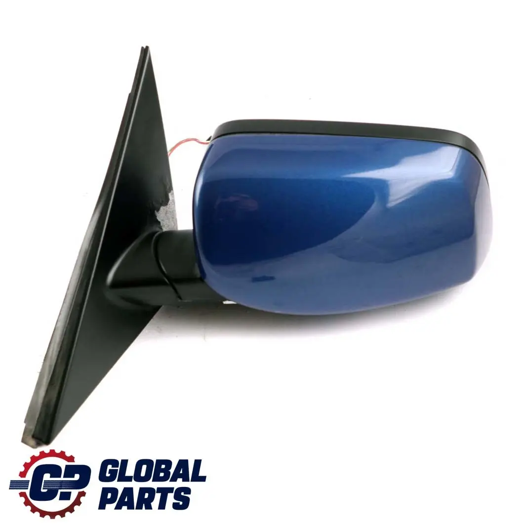 BMW 5 Series E60 E61 LCI Heated Left Wing Mirror N/S Le Mans Blau Blue 381