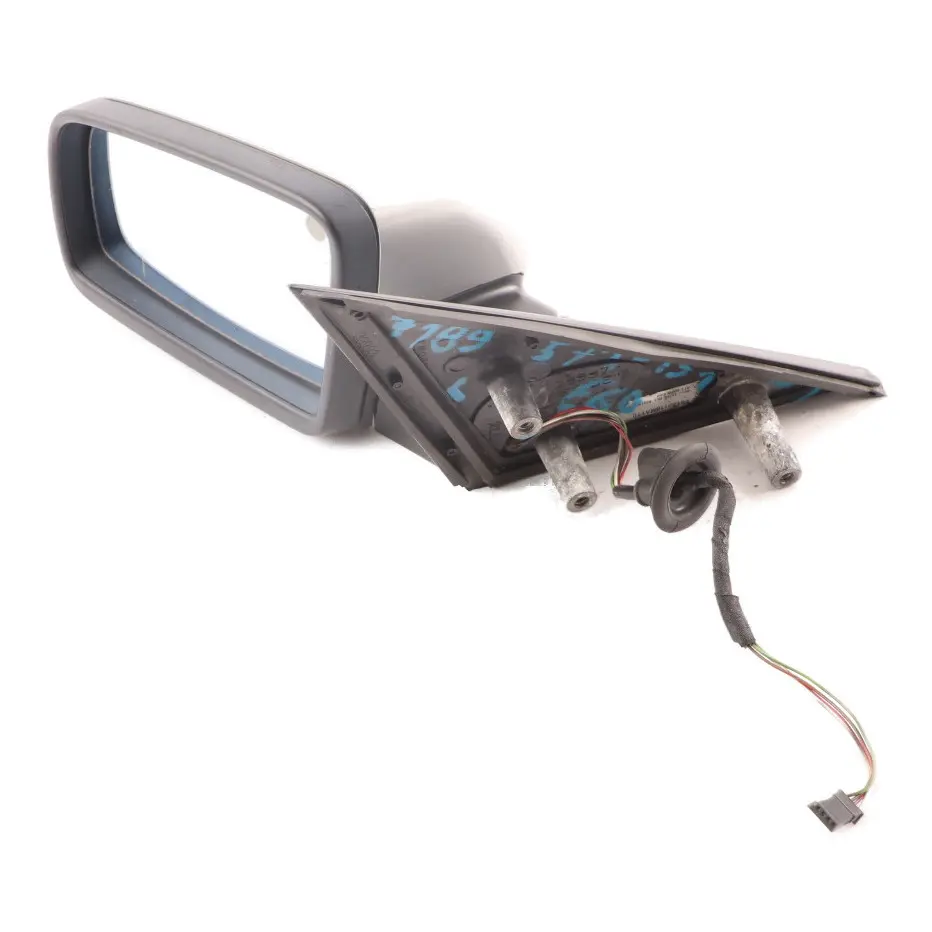 Wing Mirror BMW E60 E61 LCI Heated Door Left N/S Outside Titan Silver - 354