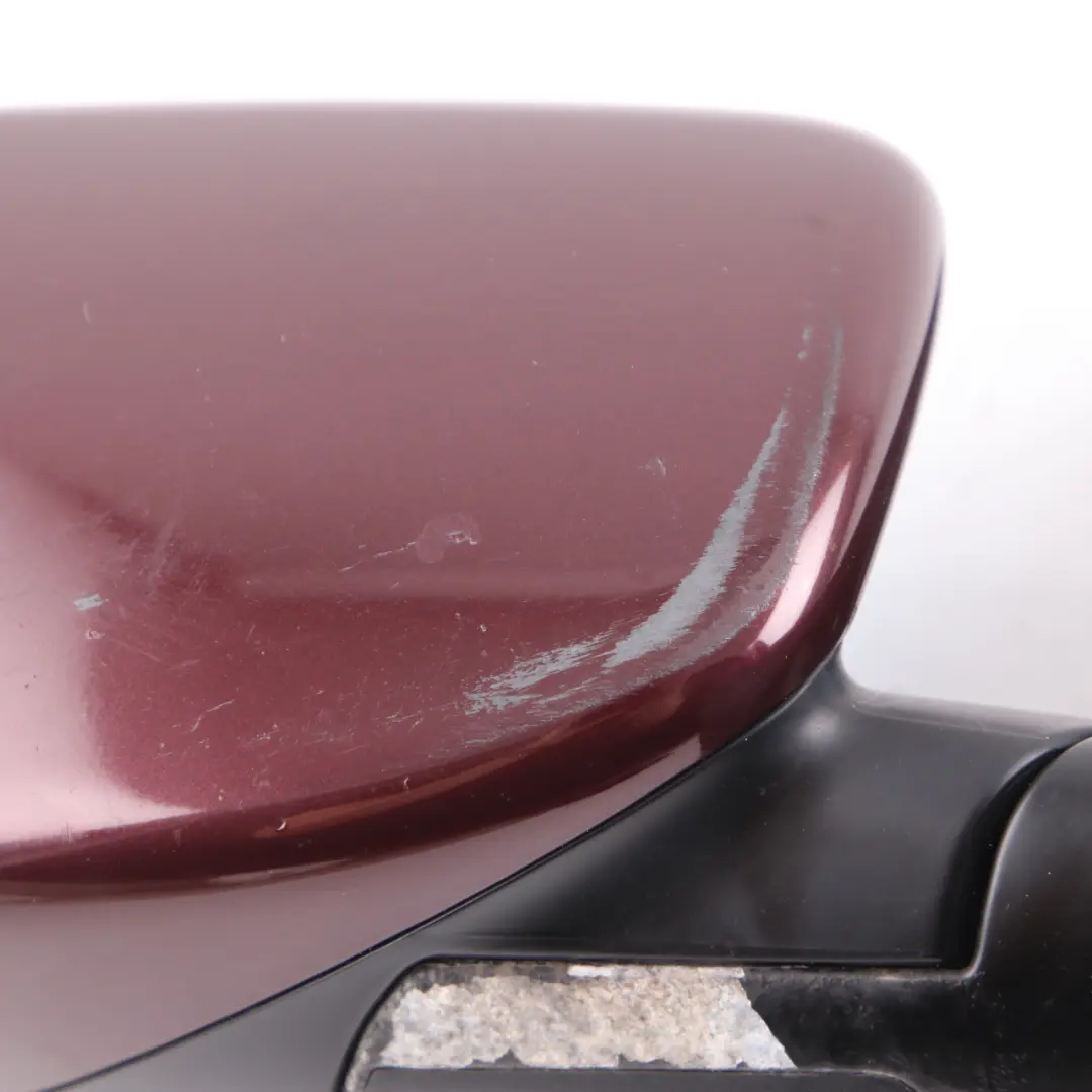BMW 5 Series E60 E61 LCI Heated Right Wing Mirror O/S Barberarot Barbera Red