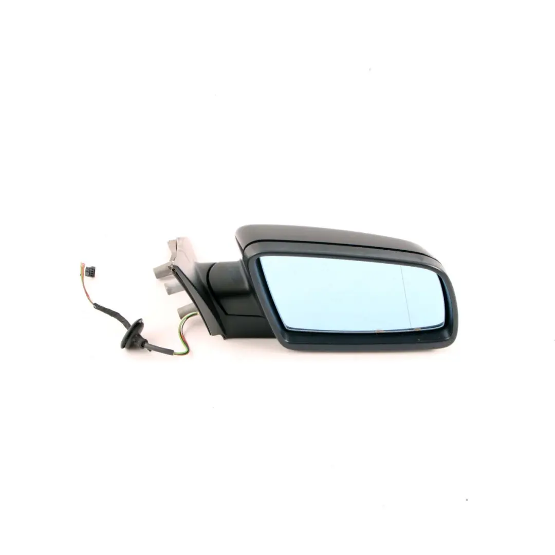 BMW 5 Series E60 E61 LCI Heated Right Wing Mirror O/S Black Sapphire Metallic