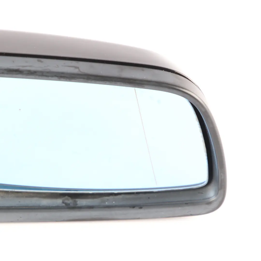 Wing Mirror BMW E60 E61 LCI Heated Right Door O/S Black Sapphire Metallic 475