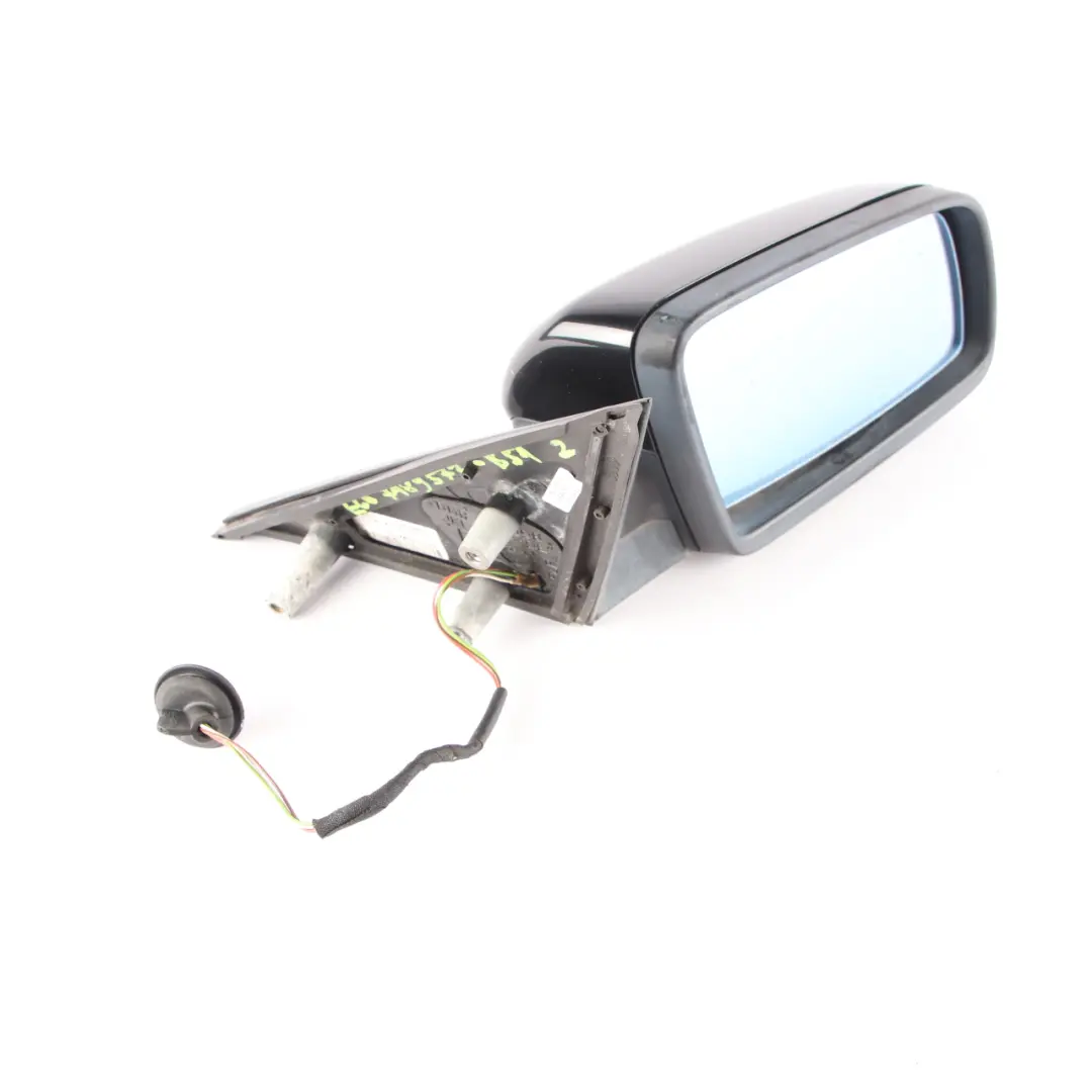 Wing Mirror BMW E60 E61 LCI Heated Right Door O/S Black Sapphire Metallic 475