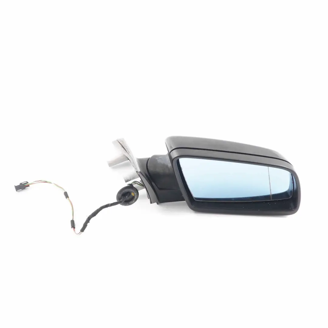 Wing Mirror BMW E60 E61 LCI 2 Heated Right Door O/S Black Sapphire Metallic 475