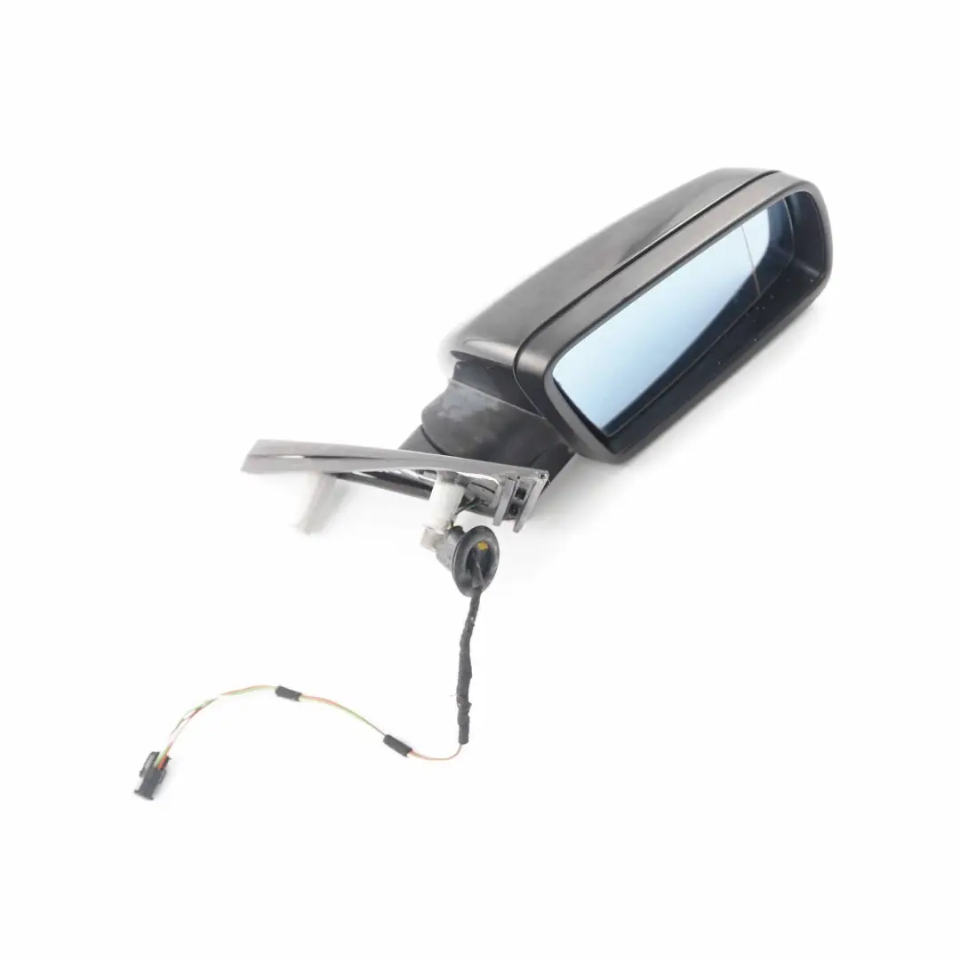 Wing Mirror BMW E60 E61 LCI 2 Heated Right Door O/S Black Sapphire Metallic 475