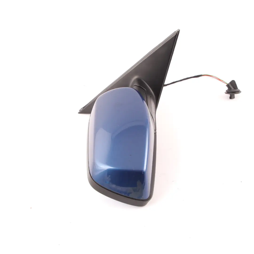 Wing Mirror BMW E60 E61 LCI Heated Right Door O/S Le Mans Blau Blue Metallic 381