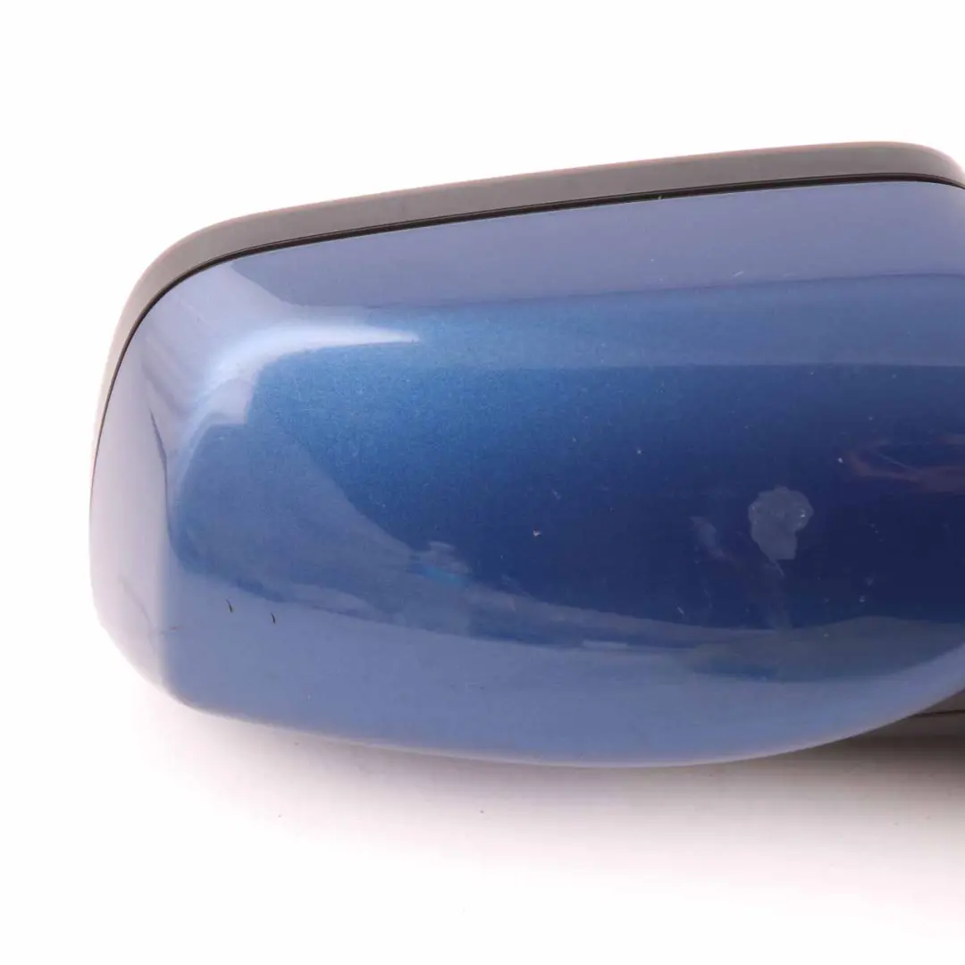 Wing Mirror BMW E60 E61 LCI Heated Right Door O/S Le Mans Blau Blue Metallic 381