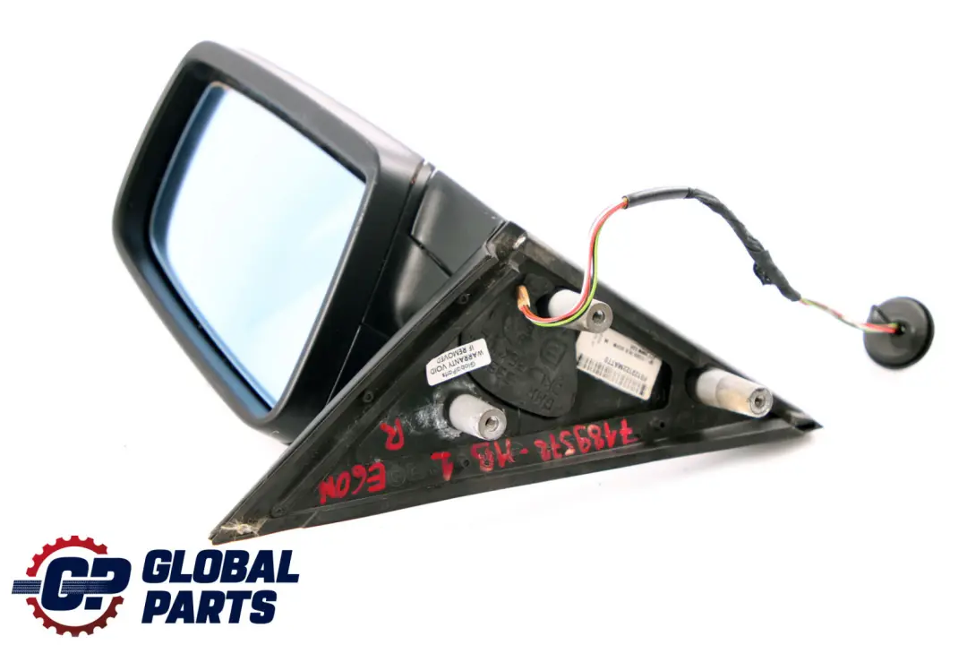 BMW 5 Series 1 E60 E61 LCI Heated Right Wing Mirror O/S Monacoblau Monaco Blue